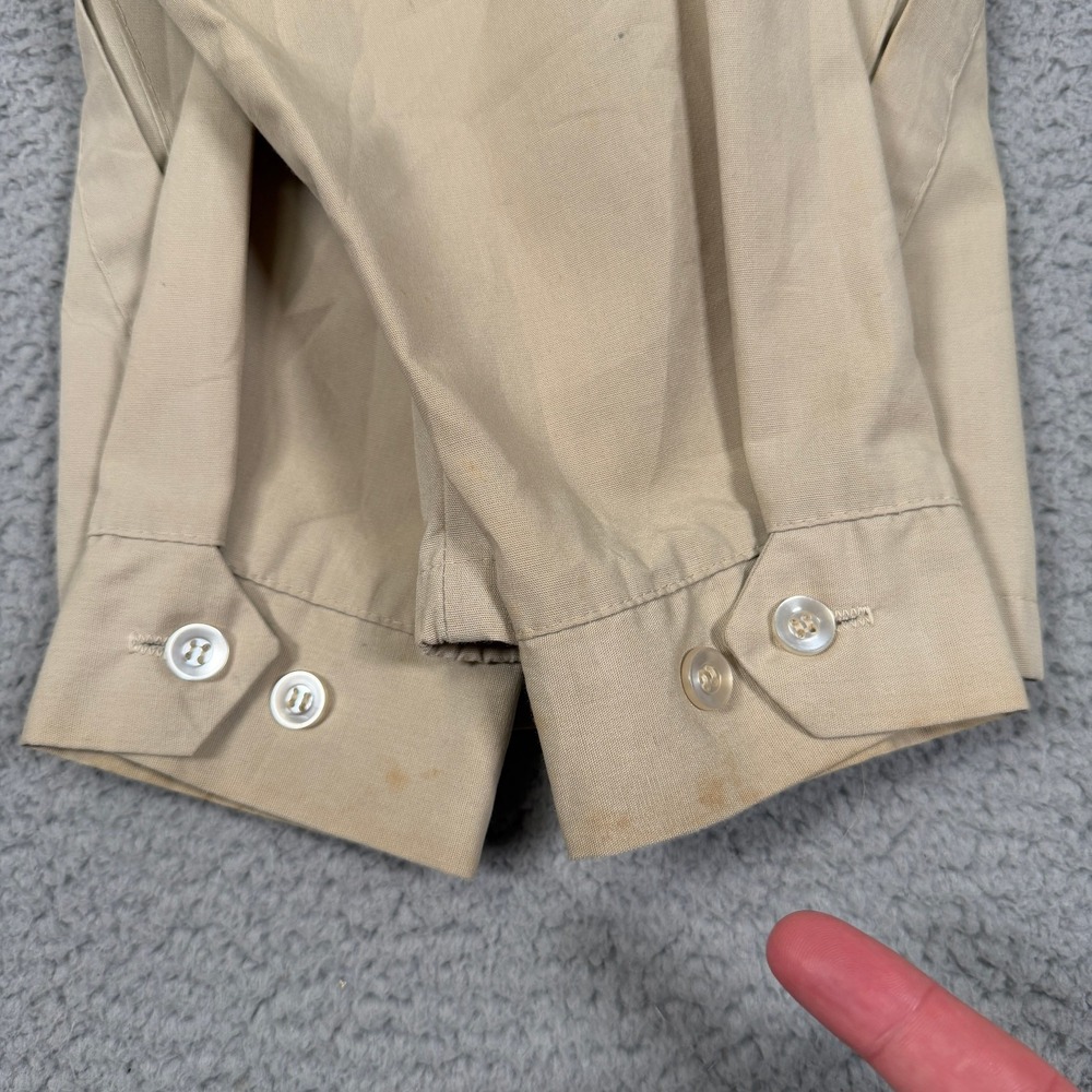 Vintage Sir Jac Harrington Jacket Mens L Beige Swing Top G9 Rockabilly 70s - Picture 12 of 13